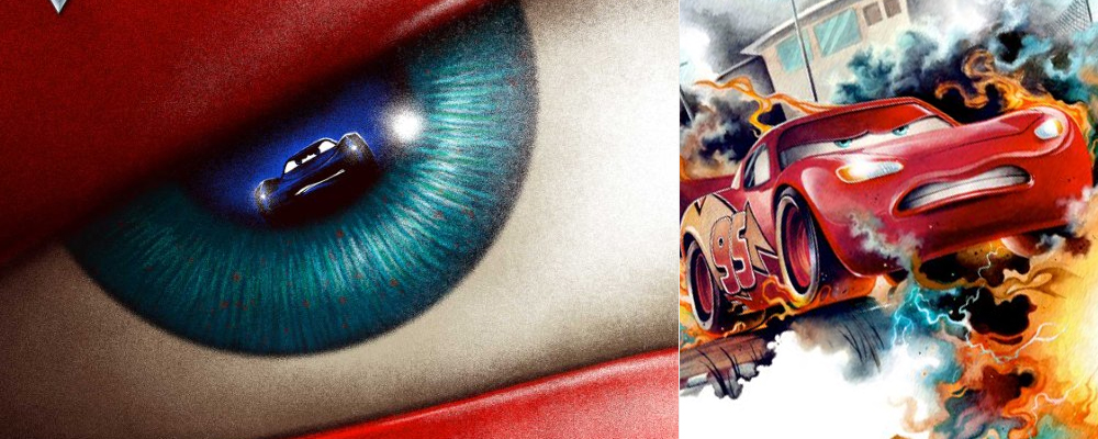 Lightning McQueen Crashes in New Cars 3 Poster