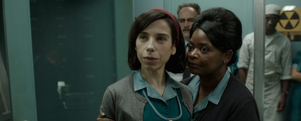 Sally Hawkins and Octavia Spencer in the film THE SHAPE OF WATER. Photo courtesy of Fox Searchlight Pictures. © 2017 Twentieth Century Fox Film Corporation All Rights Reserved
